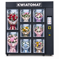 Distributeur automatique de fleurs réfrigéré JOYVEND, dernier modèle, 8 casiers, avec écran tactile et système de paiement sans espèces