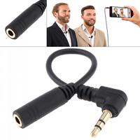 Câble adaptateur de microphone TRRS vers TRS compatible avec caméra DSLR jack 3.5mm, PC, micro sans fil, ordinateur portable, la plupart des prises audio 3.5mm