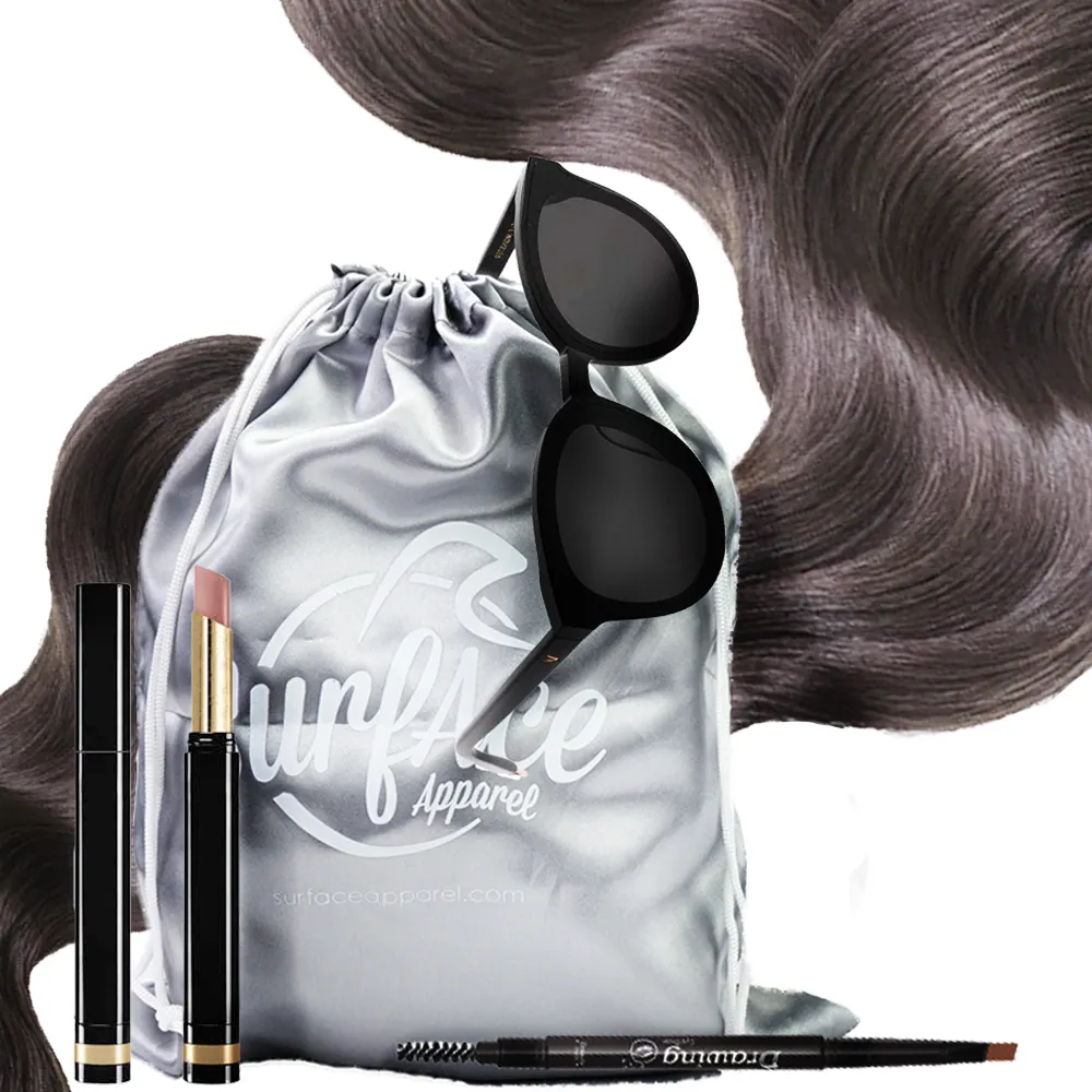Benutzer definiertes gedrucktes Logo Großes Haar Seiden schmuck Wimpern Staubbeutel Schuh Staubbeutel Satin Staubbeutel für Handtaschen Haar taschen Verpackung