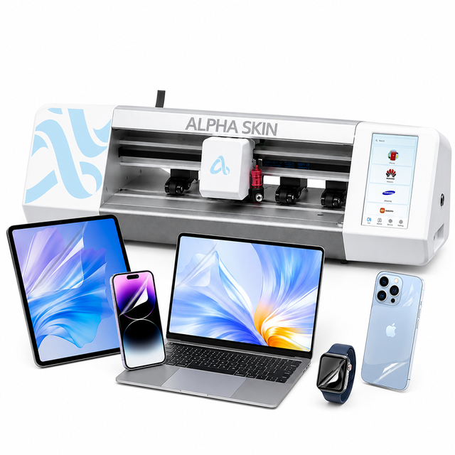 Professional Screen Protectors Cutting Machine for Mobile Phone Tablet Laptop Skins Back Film High Precision Plotter