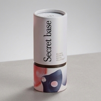 Boîte cylindrique de luxe pour bougies avec poignée, emballage haut de gamme pour bougies, tube en papier avec ruban