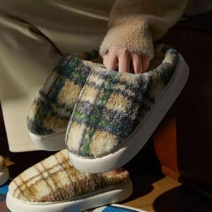 Zapatillas de algodón Step on Poo Feeling para mujer 2025 nuevo invierno hogar interior cálido pareja zapatillas de felpa hombre Otoño e Invierno días - Product Image 4