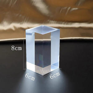 Transparant Milieuvriendelijk Gesneden Kristallen Vierkant Handgemaakt Model Basisdisplaystandaard Voor Sieraden En Cosmetische Tafelkristallen Rekwisieten - Product Image 4