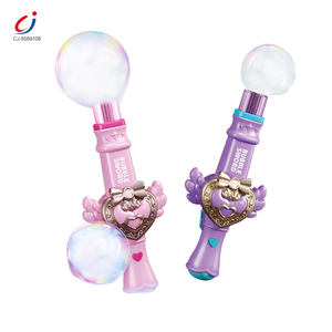 Pistolet à bulles électrique élastique Chengji, machine à bulles de dessin animé portable, souffleur de bulles, jouet d'extérieur pour enfants - Product Image 1