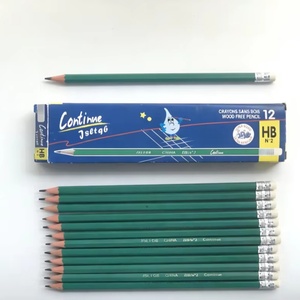 Lápices de Plástico Verde Baratos al por Mayor, para Escribir y Dibujar con Suavidad, Preafilados, para Niños de Jardín de Infancia, Estudiantes y Adultos - Product Image 1