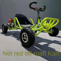 Buggy Todoterreno de 2 Tiempos y 90cc, Refrigerado por Aire, con Frenos de Disco, para 1 Persona, Carga de 200kg, para Terrenos Césped