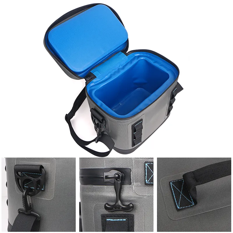 Cooler Lunch Bag Portable Insulated Cooler Box 8 Cans Outdoor Camping Picnics Lunch Box Soft Cooler Bag Waterproof