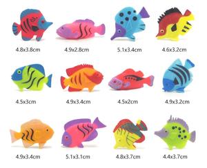 ปลาจำลองลอยน้ำสำหรับตกแต่งตู้ปลา ของเล่นตกแต่งสระน้ำ งานปาร์ตี้ริมชายหาดในฤดูร้อน ของขวัญสำหรับเด็กชายและเด็กหญิง หลากหลายแบบ - Product Image 3
