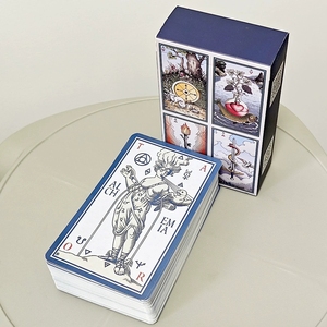 Stampa Personalizzata di Carte dei Tarocchi 12*7cm Tema <span class=keywords><strong>Alchemico</strong></span> Sistema RWS con Finitura in Lino e Bordi Dorati per Creatori di Mazzi Indie - Product Image 2