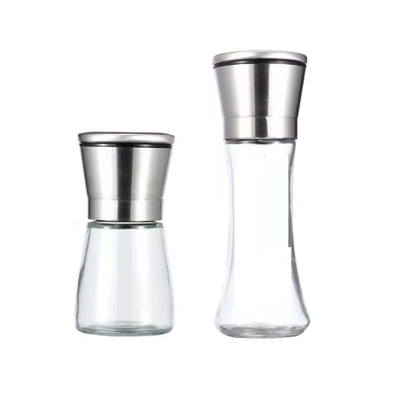 Square Glass Spice Bottle With Hole