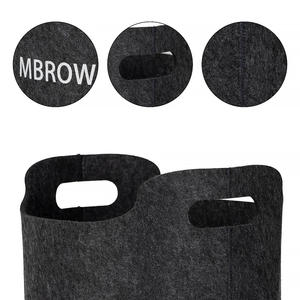 Foldable Felt Laundry Hamper Handles Lightweight Eco-Friendly Laundry <b>Basket</b> for Bathroom Use Customized Logo Color/Size Options - Product Image 6