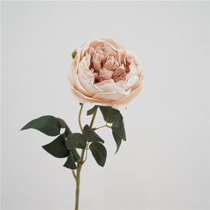 Rosa Artificiale C-119 Stile Retrò Effetto Invecchiato Rosa Polveroso Verde <span class=keywords><strong>Blu</strong></span> Austin Stelo Singolo in Seta per Decorazione Casa - Product Image 3