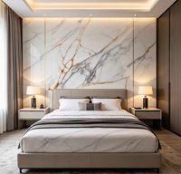 Panneau mural en PVC UV marbré de 3 mm, imperméable, anti-rayures, facile à installer, revêtement mural intérieur pour la décoration d'hôtels et de maisons