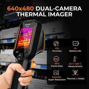 Cámara Termográfica GH340 GH192, Resolución IR de 256x192, Imagen Térmica Visual de 2MP 640x480 para Inspección Eléctrica y HVAC - Product Image 2