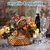 Guirlande de perles en plastique blanc ivoire pour décorations de Noël, rouleau de draperies, emballage cadeau, cheminée, fournitures en vrac pour fêtes, directement de l'usine