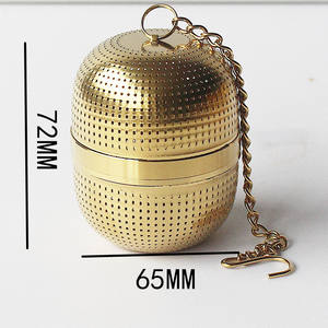 Chá Infusor chá latão Bola chá aço inoxidável - Product Image 5