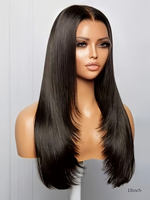 Perruque en cheveux humains 13x4 HD Lace Glueless Fluffy, perruque sans colle, lace front, pour femmes blanches