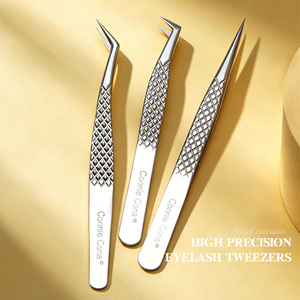 Pinzette di Alta Precisione Connie Cona - Strumento per Innesto Ciglia a Doppio Uso (per Ciglia a Ciuffetti e Singole) - Gadget Definitivo - Product Image 1