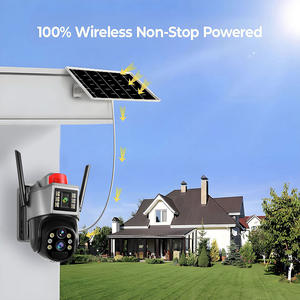 6MP 6MP açık çift Lens 360 Wifi kamera hareket algılama 8000mAh çift Panel güneş 4G kapalı devre kameralar - Product Image 4