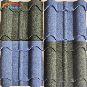 Lámina de acero con revestimiento de piedra para techo, materiales de teja de Metal, azulejos de techo galvanizados - Product Image 5