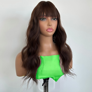 Ensemble de <span class=keywords><strong>cheveux</strong></span> bouclés <span class=keywords><strong>mi</strong></span>-longs de 14 pouces, spécialement conçu pour les personnages féminins. Mèches de <span class=keywords><strong>cheveux</strong></span> artificiels avec <span class=keywords><strong>frange</strong></span>. - Product Image 2