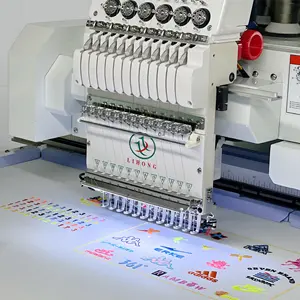 Lihong Special Function Flat Taping Cording Sequins Beads Device Computerized Embroidery Machine