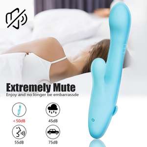 Masturbador Feminino Adulto com Funções de Massagem AV, Vibrador de Silicone Macio, 100% à Prova d'Água IPX7, Recarregável via USB, Azul 8 - Product Image 3