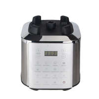 Chauffage et réfrigération Machine à lait de soja Base en acier inoxydable Bocal en verre Table Mélangeur de jus de fruits