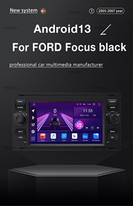 Autoradio 2 Din Android 14 LCD 7 pouces pour <span class=keywords><strong>Ford</strong></span> Focus/Fiesta/Mondeo/4 <span class=keywords><strong>C</strong></span>-<span class=keywords><strong>Max</strong></span>/S-<span class=keywords><strong>Max</strong></span>/Kuga avec <span class=keywords><strong>GPS</strong></span> intégré, CarPlay sans fil, HD OBD2 - Product Image 3