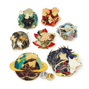 Pin de metal esmaltado personalizado con impresión UV, insignia de solapa de dibujos animados linda con cadena, logotipo de anime moderno y duradero hecho de latón - Product Image 1