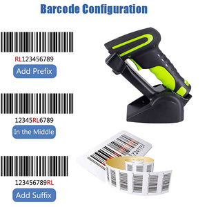 เครื่องอ่านบาร์โค้ดแบบมือถือไร้สาย USB 2D เครื่องสแกนบาร์โค้ดอุตสาหกรรมแบบพกพาระยะยาวพร้อมแท่นวางสำหรับซูเปอร์มาร์เก็ต - Product Image 2