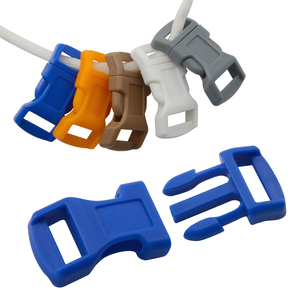 1/2 ''pouces 5 couleurs courbes profilées Paracord <span class=keywords><strong>Bracelet</strong></span> Clips en plastique boucles à dégagement latéral rapide - Product Image 3