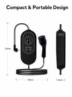 16A Elektrofahrzeug-Ladegerät UL2594 110V Einphasig für Tesla Chevy Ford Volkswagen Hyundai Kia BMW Audi Lucid Heim-Elektrofahrzeug-Ladegerät