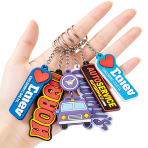 Keychains PVC Key Chain Manufacturer Wholesale Cheap Custom 2D 3D Silicon Rubber Soft PVC Keychain