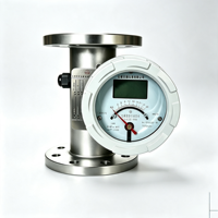Rotámetro de Tubo Metálico, Anticorrosión, con Pantalla Digital y de Agujas, a Prueba de Explosiones para Gas, Líquido y Vapor