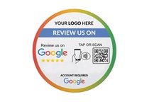 Pegatina impermeable para ventana de revisión de Google Tap, pegatina NFC de Google