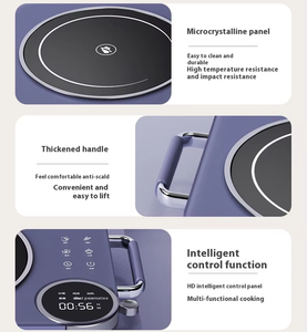 Cocina <span class=keywords><strong>de</strong></span> inducción inteligente para el hogar, pequeña estufa eléctrica <span class=keywords><strong>de</strong></span> alta potencia, características <span class=keywords><strong>de</strong></span> ahorro <span class=keywords><strong>de</strong></span> energía, olla caliente <span class=keywords><strong>de</strong></span> plástico <span class=keywords><strong>de</strong></span> cerámica, batería incorporada - Product Image 5