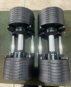 Attrezzatura <span class=keywords><strong>Fitness</strong></span>: Manubrio Regolabile da 32kg/36kg (Incrementi di 2kg) e 80lb (Incrementi di 5lb) con Supporto - Product Image 2