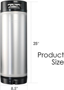 New 5 Gallon Bóng Khóa Cornelius Keg Nhà Brew Keg Dự Thảo Brewer 19 Lít Cornelius Corny Thép Không Gỉ Kép Cao Su Xử Lý - Product Image 3