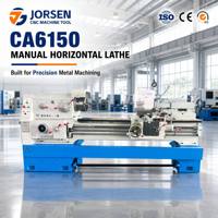 Tour à métaux manuel horizontal robuste CA6150, portée de 500 mm, longueurs de travail 2m/1.5m/3m en option, fournisseur chinois