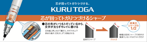 Lápiz Mecánico de Diseño de Lujo KS Model Uni KURU TOGA con Rotación Automática, 0.3 mm - Product Image 6