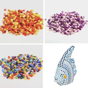 กระจกขนาดเล็ก5.8มม. ทันสมัยรีไซเคิลรูปทรงสี่เหลี่ยมเล็กๆแบบผสมสีโมเสค tesserae ศิลปะหลวมอุปกรณ์งานฝีมือสำหรับงานอดิเรก - Product Image 5