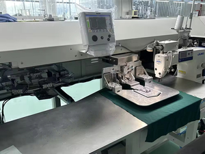 Machine à coudre industrielle entièrement automatique sans repassage pour la pose de poches - Pour jeans et chemises - Haute productivité 3200 SPM - Product Image 6