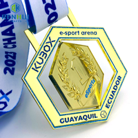 Médailles de sport en cours d'exécution personnalisées en alliage de zinc en métal or argent cuivre prix medallas deportivas médailles souvenirs