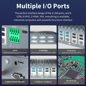 คอมพิวเตอร์ I7 Wide Voltage Lan Vga Gpio Win 11 Ai Technology Devices I5 Pc Mini Box Fanless Industrial Min 9-3 - Product Image 4