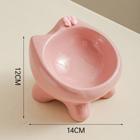 Bol en céramique super mignon pour chat et chien, accessoires d'alimentation pour animaux de compagnie