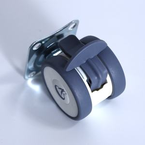 Rueda giratoria plana de 2.5 pulgadas sin olor, de nailon, con especificaciones <span class=keywords><strong>para</strong></span> carrito, rueda de 360 grados, <span class=keywords><strong>ruedas</strong></span> giratorias reforzadas <span class=keywords><strong>para</strong></span> <span class=keywords><strong>muebles</strong></span> <span class=keywords><strong>pesados</strong></span> - Product Image 3