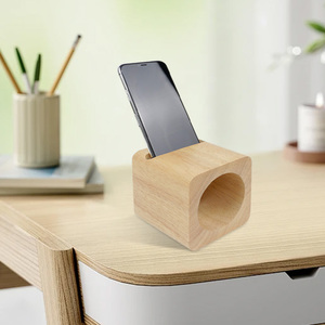 Duy Nhất Lỗ Sồi Chất Liệu Điện Thoại Đứng Khuếch Đại Hình Chữ Nhật Điện Thoại Đứng Tăng cường Điện Thoại Âm Thanh Bên Ngoài Hiệu ứng Phát Lại - Product Image 6