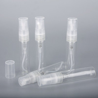 Vente directe usine – Flacons d'échantillons de parfum 2ml, 3ml, 5ml, 10ml – Bouteilles en verre transparentes avec buses noires et buses en plastique pour essai
