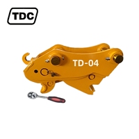 Attache rapide manuelle à broche de 45 mm pour excavatrice Kx 166 S40